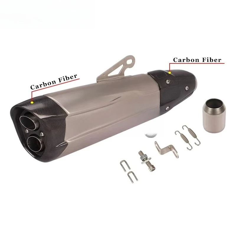 Universal Motorcycle Exhaust for  1290 Super Adventure 51mm Carbon Fiber Motorcycle Exhaust Pipe R1250R  Moto