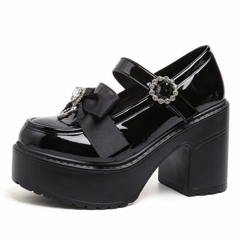 

Thick Bottom Mary Jane Small Leather Shoes Women 2026 Autumn New Design Punk Lolita Shoes Women Fashion Versatile Loafers Casual