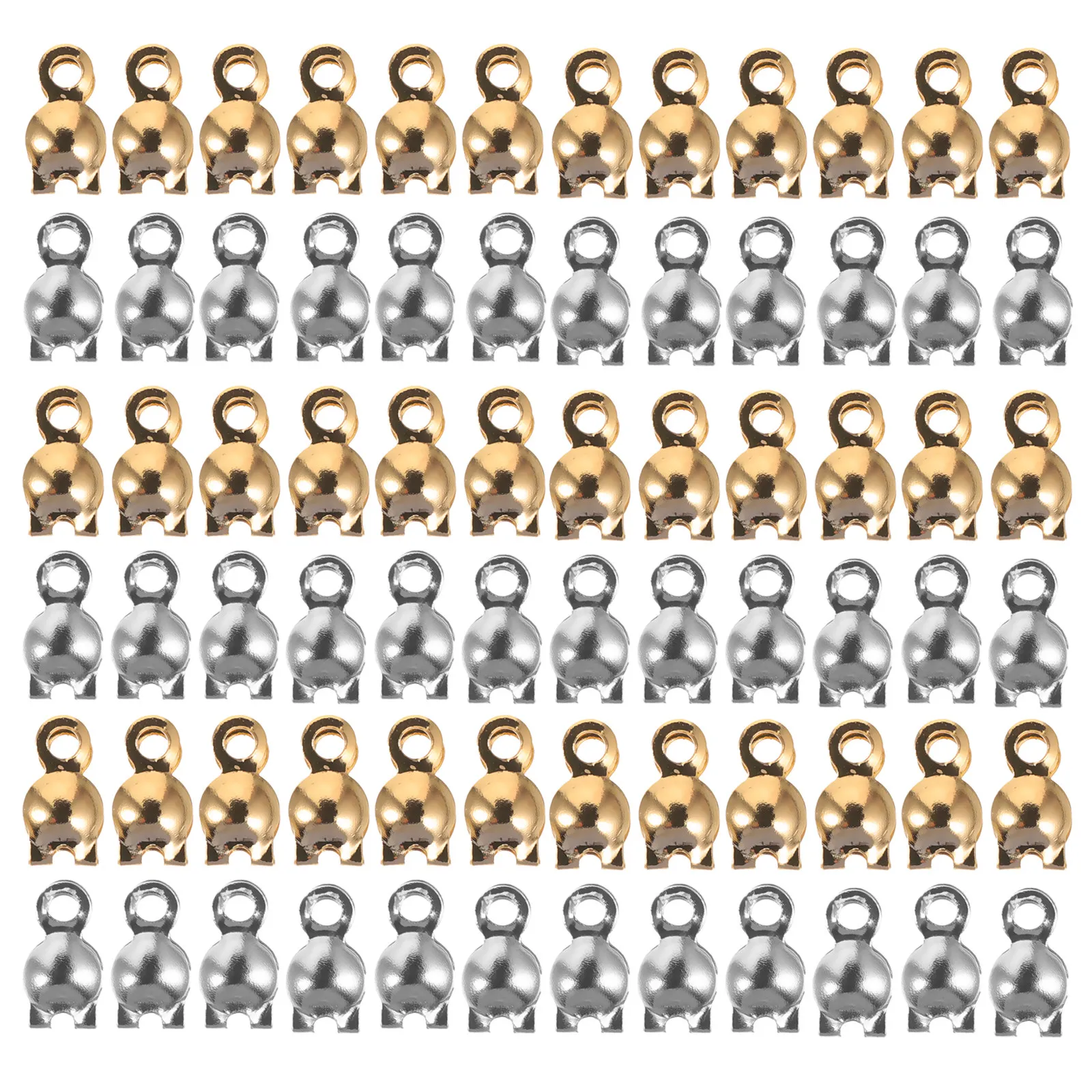 

200 шт. высококачественных заглушек для узлов из нержавеющей стали, концевых застежек для изготовления ювелирных изделий своими руками: ожерелий, браслетов, серег, комплект для бисероплетения