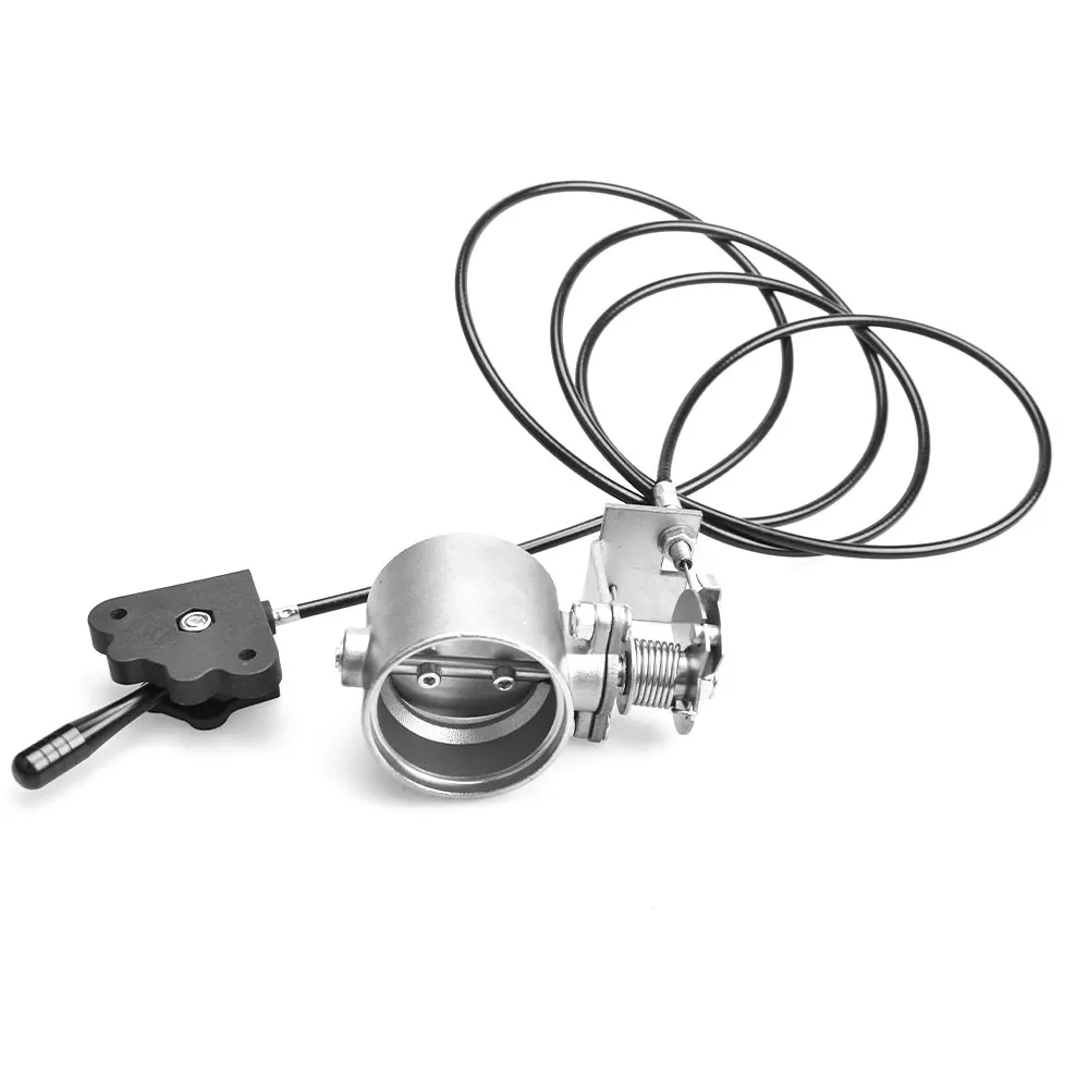 

XMSJ-Universal Motorcycle 2" / 51mm 60mm Manual Operation ​Exhaust Cut Out Valve Exhaust Pipe Muffler Kit Support Welding Waterp