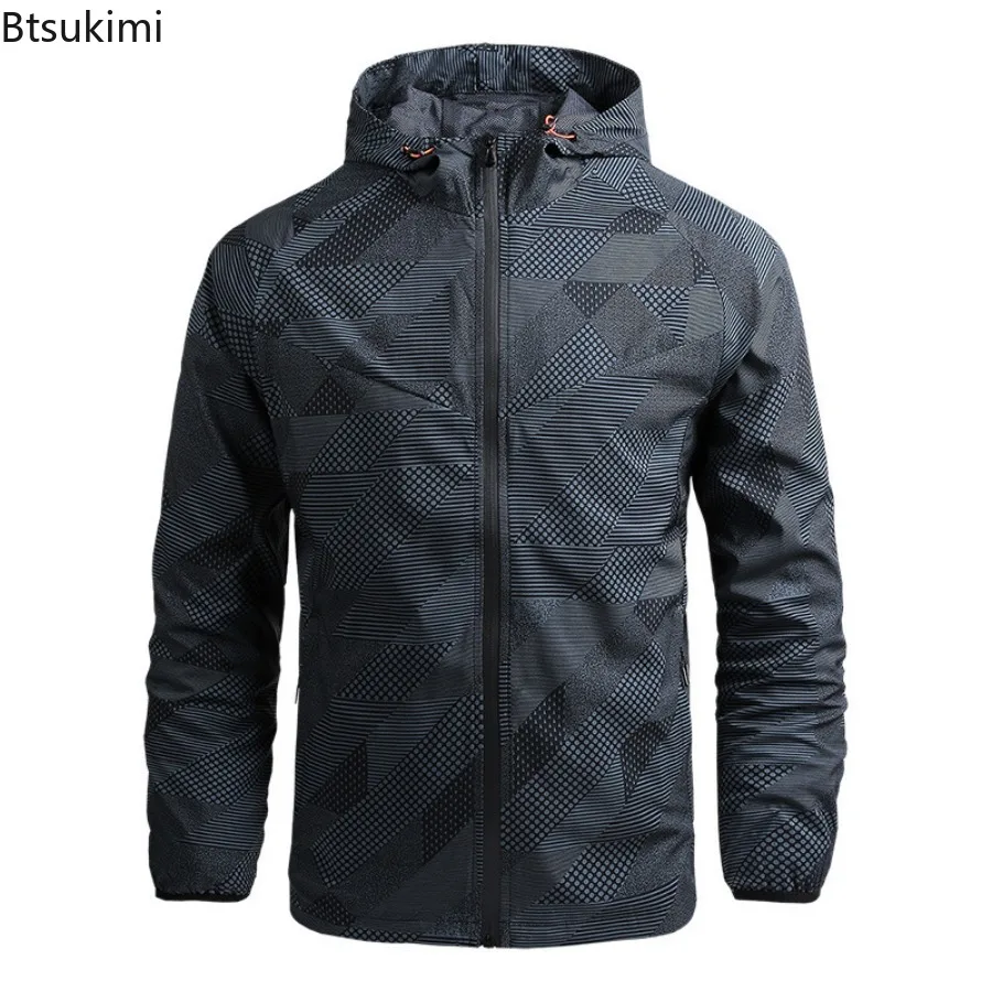 

New Men's Cycling Jackets Racing Road Bicycle Windproof Coats Spring Autumn Men's Casual Outdoor Sport Lightweight Hooded Jacket