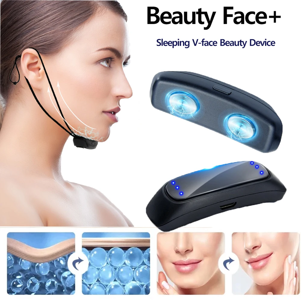 EMS Facial Lifting V-Face Beauty Device Facial Shaping Massager Removing Double Chin Electric Face Lifting Machine Face Shape