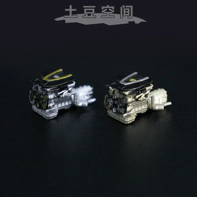 O modelo de mesa de exibição do modelo de motor em escala 1/64 é adequado para combinação de cena de modelo de carro 1/64