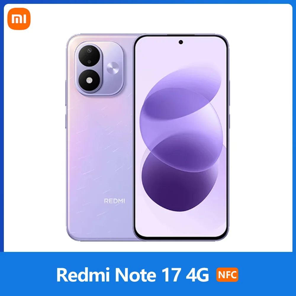 REDMI Note 17 - Sky Teal - 6G RAM - 256GB - 7700 mAh-batterij met 45 W turboladen - 6,99" FHD+ oogvriendelijk AMOLED-display - IP65 stof- en waterbestendigheid