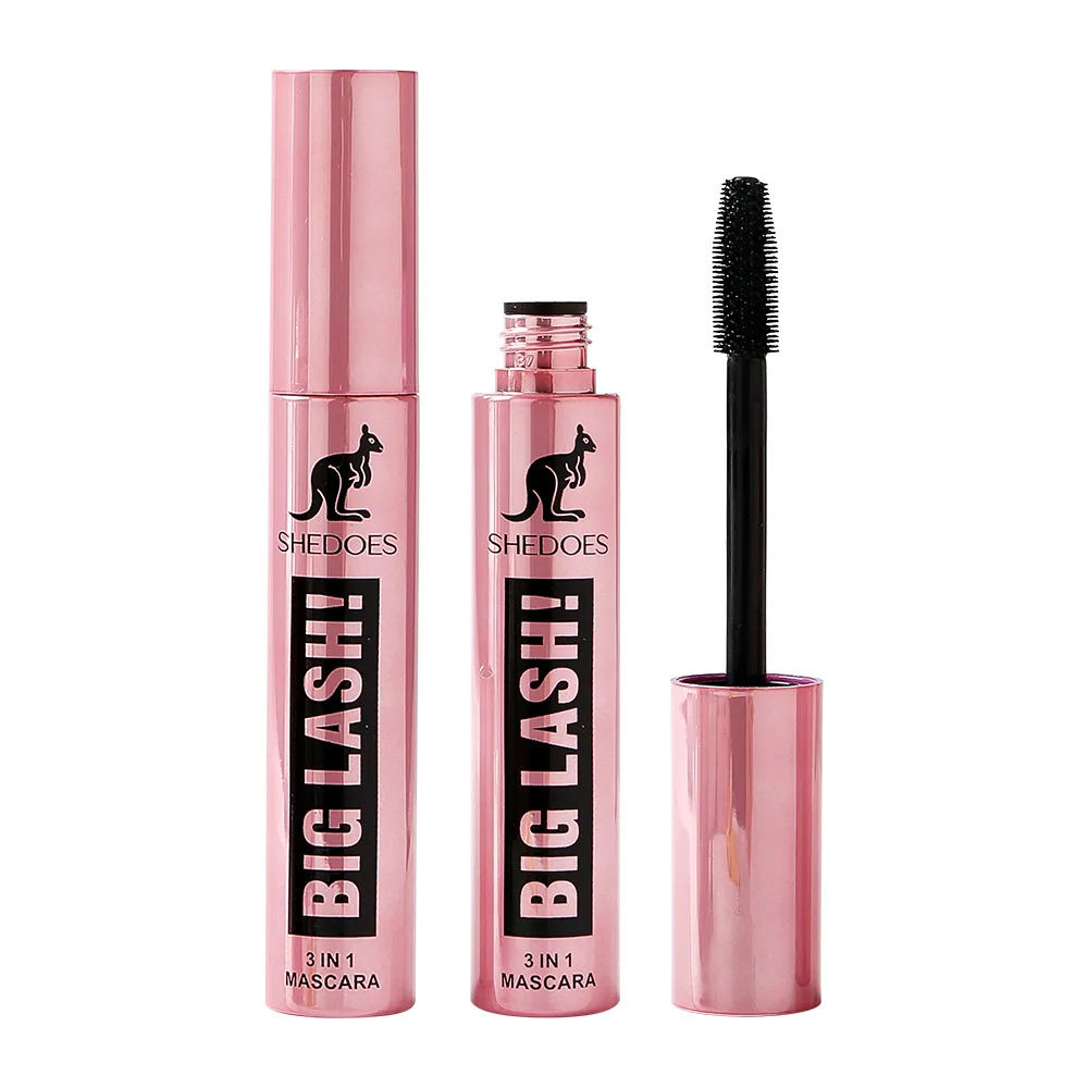 SHEDOES Kangaroo Mascara Waterproof and Sweat Resistant Thick Stretch and Curl Long-lasting Big Eye 4D Mascara Makeup