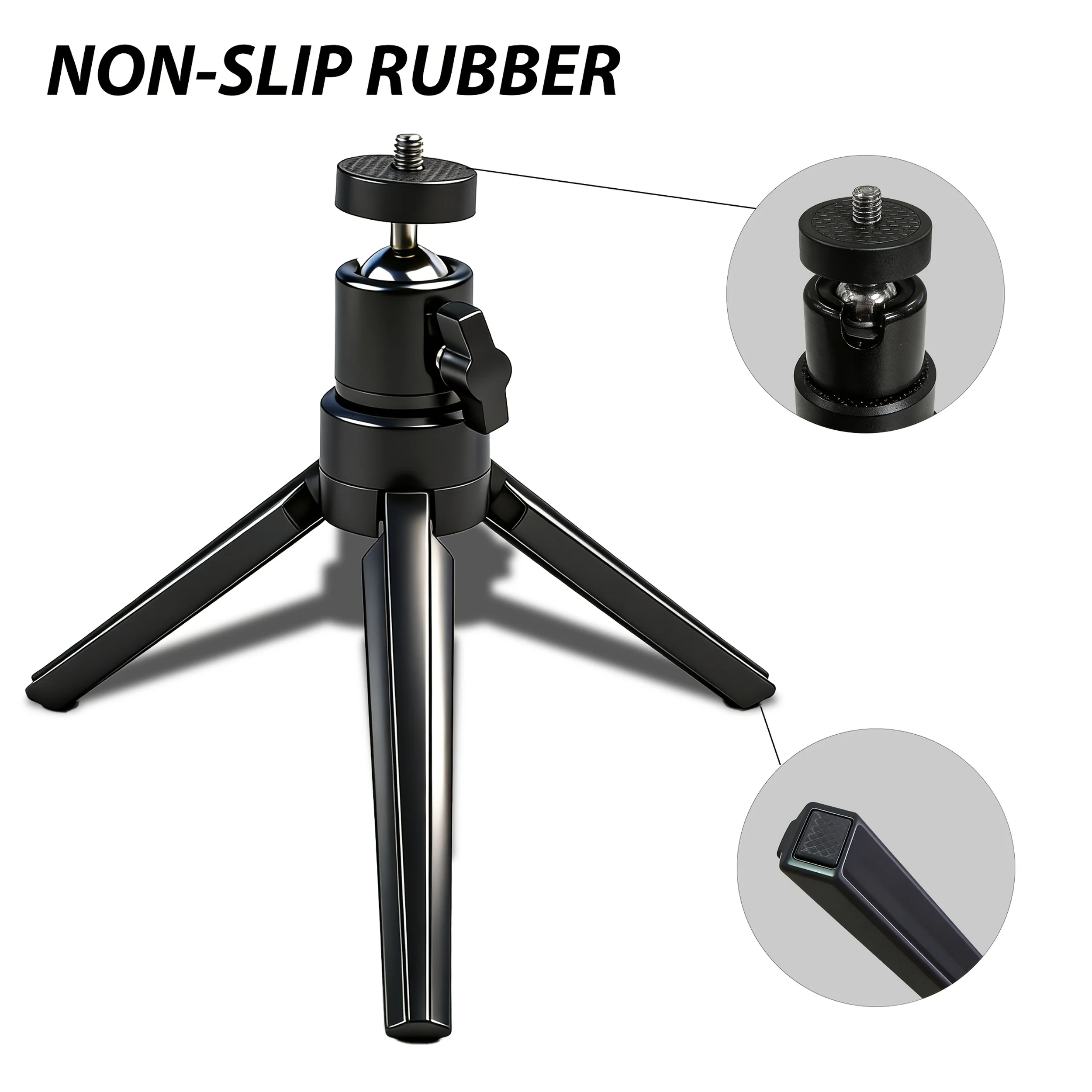 Mini Projector Tripod Stand 360° Rotatable Adjustable Height for HY300 PRO+ HY320 MINI TP360 Universal Portable Alloy 5kg Load