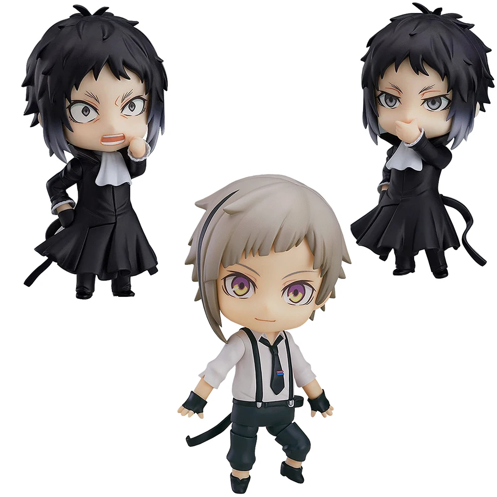 

10cm #1191 Figure Cute Nakajima Atsushi Ryunosuke Akutagawa PVC Movable Action Figure Anime Toy Gift Collectible Figurine 2Pcs