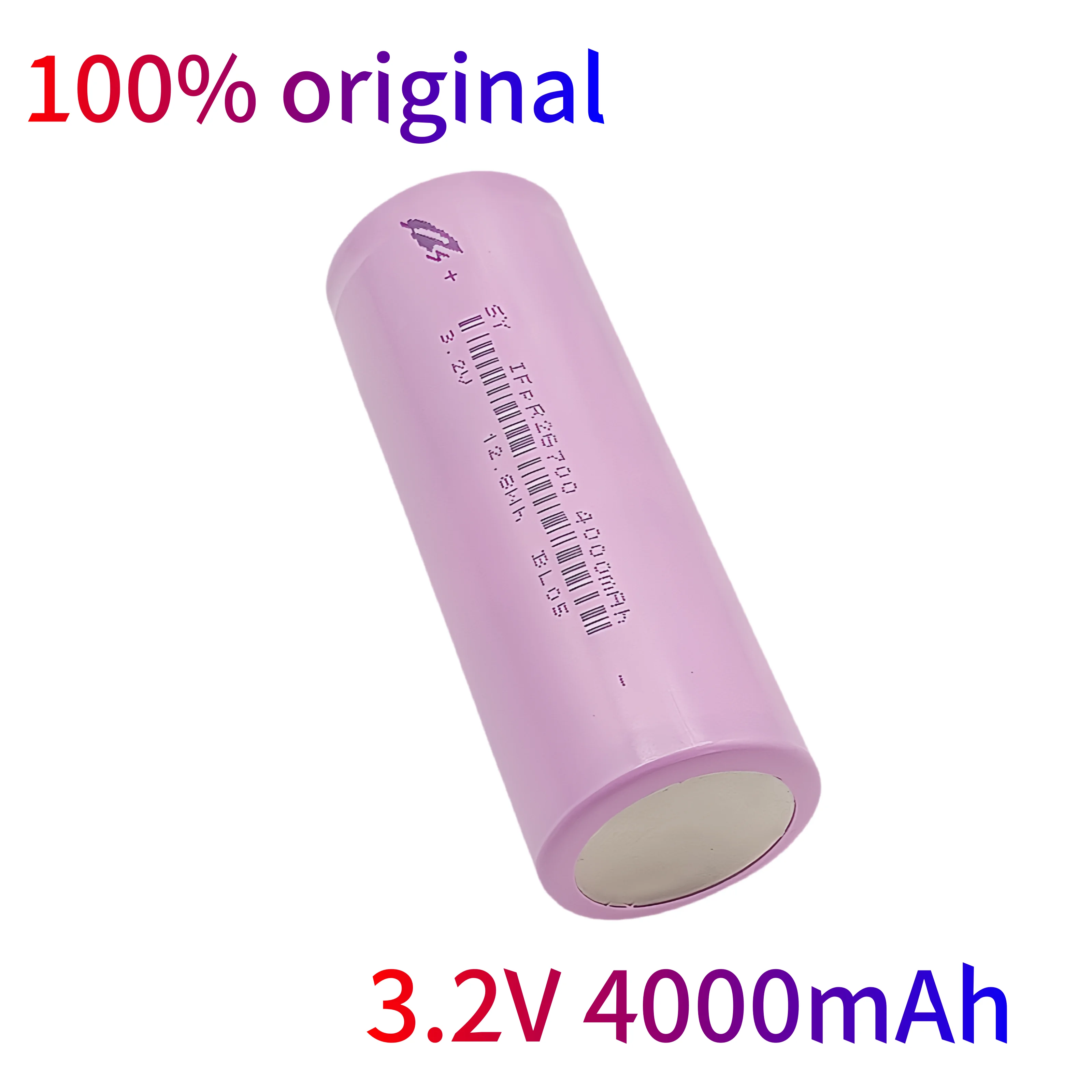 26700 3.2V 4000mAh LiFePO4 Rechargeable Battery lpega DIY Suitable for LED Flashlights and Lithium-ion Battery Packs