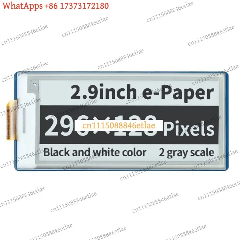 k3 A37T-2.9Inch Epaper Display For Raspberry Pi Pico E-Ink White/Black 296X128 Pixels SPI Communication Interface Screen
