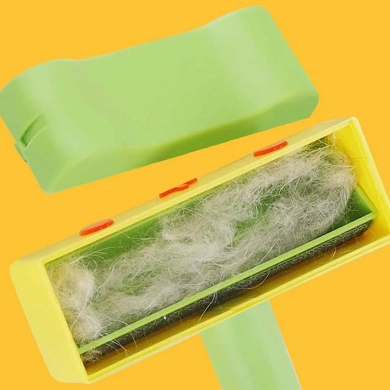 Pet Removes Hairs Green Cleaning Brush Fur Removing Animals Hair Brush Clothing Couch Sofa Carpets Combs Orange