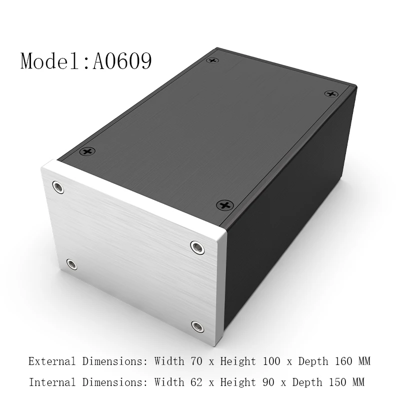 

Полностью алюминиевый компактный корпус усилителя Weiliang Audio DIY A0609, полностью пустой мини-шасси