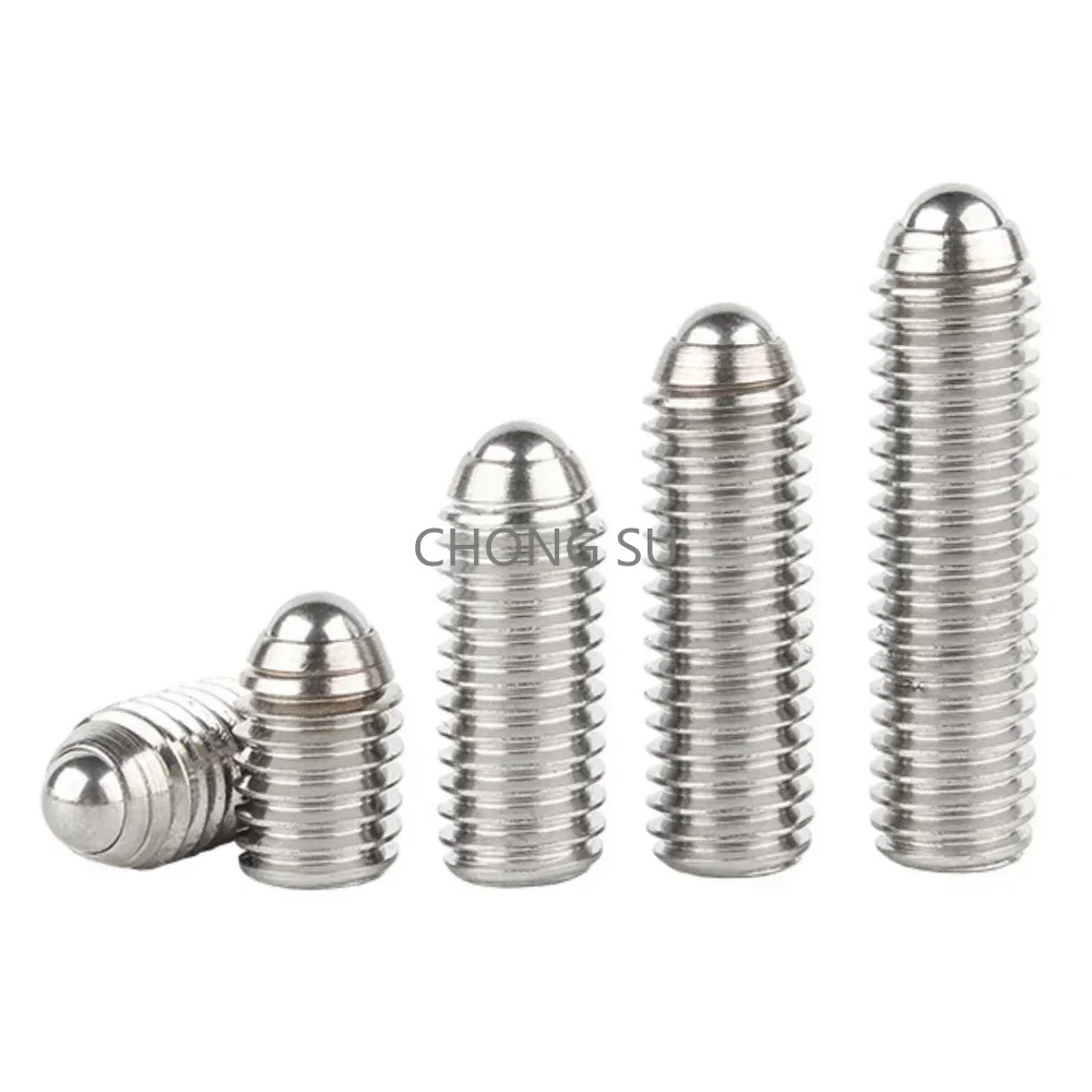 1/2/5 pezzi M2.5 M3 M4 M5 M6 M8-M12 Grado 12.9 Acciaio al carbonio 304 acciaio inossidabile Esagono incassato Molla a sfera Stantuffo Grub Point Set Vite