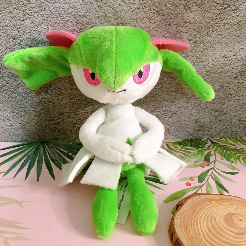 

Japanese Pokemon Genuine Fit Kirlia Plush Toy Dolls Cute Soft Children Christmos Birthday Gifts