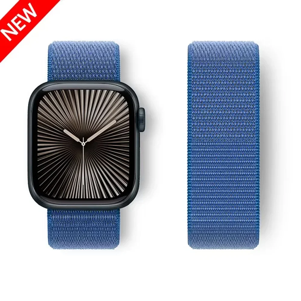 Armband für Apple Watch 10 11 Band 42 mm 46 mm 45 mm 44 mm 41 49 mm 40 mm Sportschlaufenarmband Correa iWatch Serie 8 9 7 6 5 4 SE Ultra