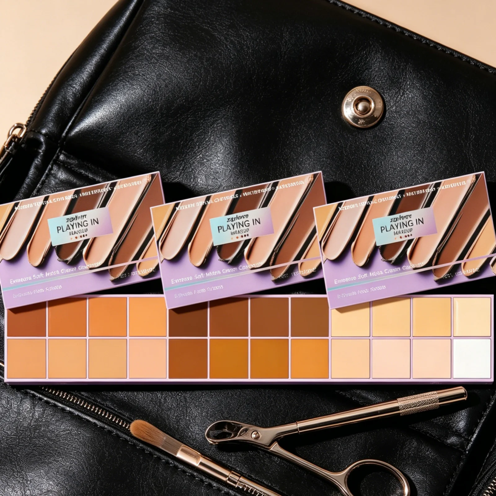 Zephoco Concealer Palette Smooth Texture High Coverage Natural Finish Waterproof Daily Makeup Mild Formula Matte Cream Concealer