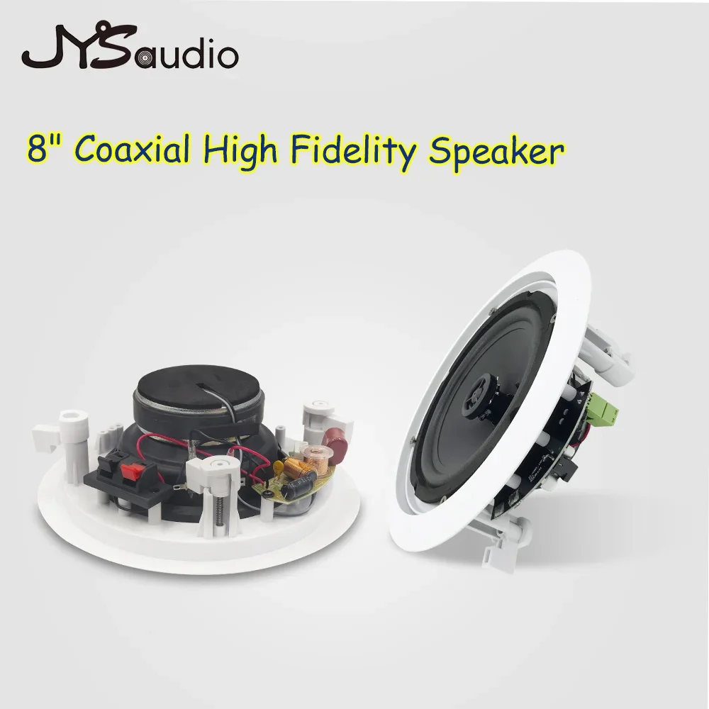 Teto de bluetooth 8 polegada alto-falante 2*40w poderoso áudio estéreo de alta fidelidade embutido classe d amplificador sistema de som do teatro em casa chifre presentes