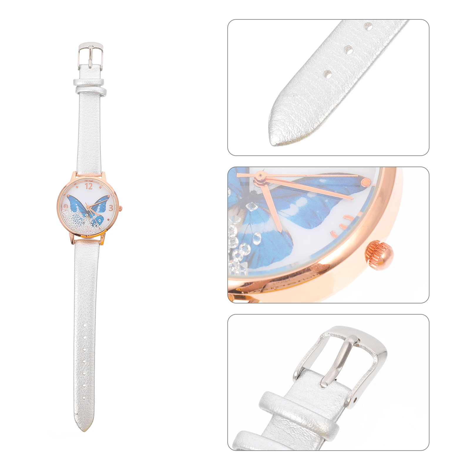 

1pc Stylish Women Watch Alloy Quartz Watch Strap Daily Wear Gift For Her Fashionable Ladies Wristwatch