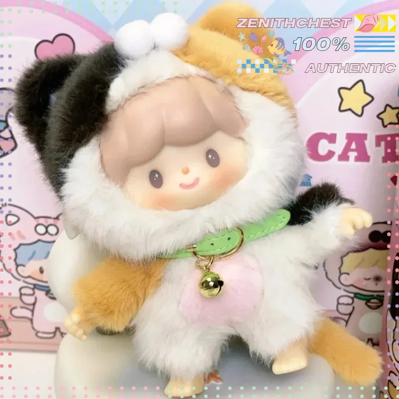 Authentieke Zzoton My Little Cat Series Blind Box Trendy Schattig Spelen Vinyl Speelgoed Hanger Decoratie Kinderverjaardagscadeau Koning Zhuo