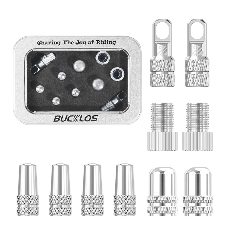 BUCKLOS Fahrrad Tubeless Ventil 40/44/55/60/80/100 MM Fahrrad Ventil Kappe Fahrrad Ventile Adapter F/V Zu A/V Rennrad Presta Ventile