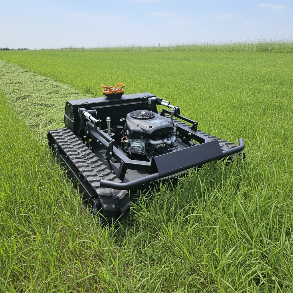 

Customize All-Terrain Crawler Grass Mower With 90cm Cutting Deck