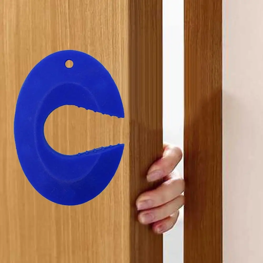 C-shaped Design Child Safety Door Stopper Silicone Anti-slip Strips Door Block Set Convenient Easy Installation