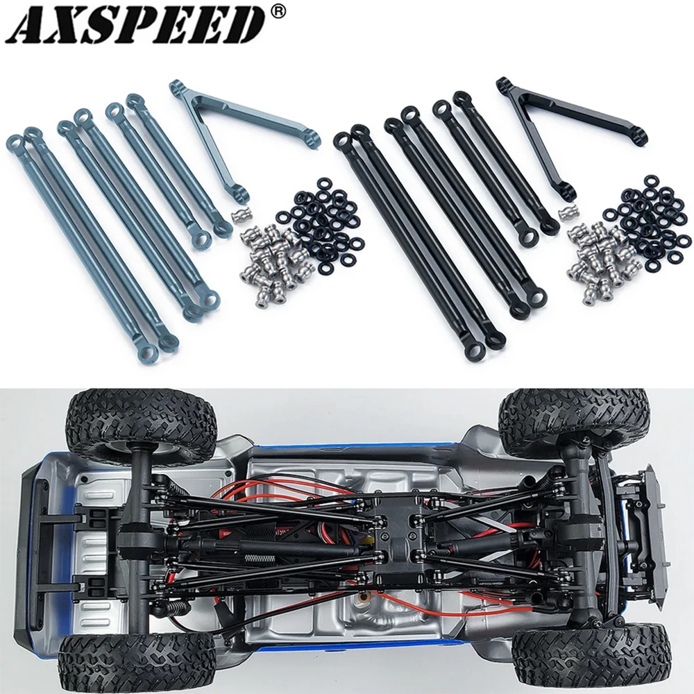 

AXSPEED Aluminum Alloy Chassis Links Suspension Linkages with Rod End for Axial SCX24 1/24 RC Micro Crawler Car Upgrade Parts
