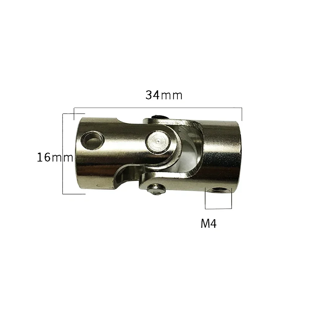 2Sets 8mm Boat Car Shaft Coupler Metal Cardan Joint 8 X 8 Mm Rustproof Motor Connector Gimbal Couplings Steering Shaft