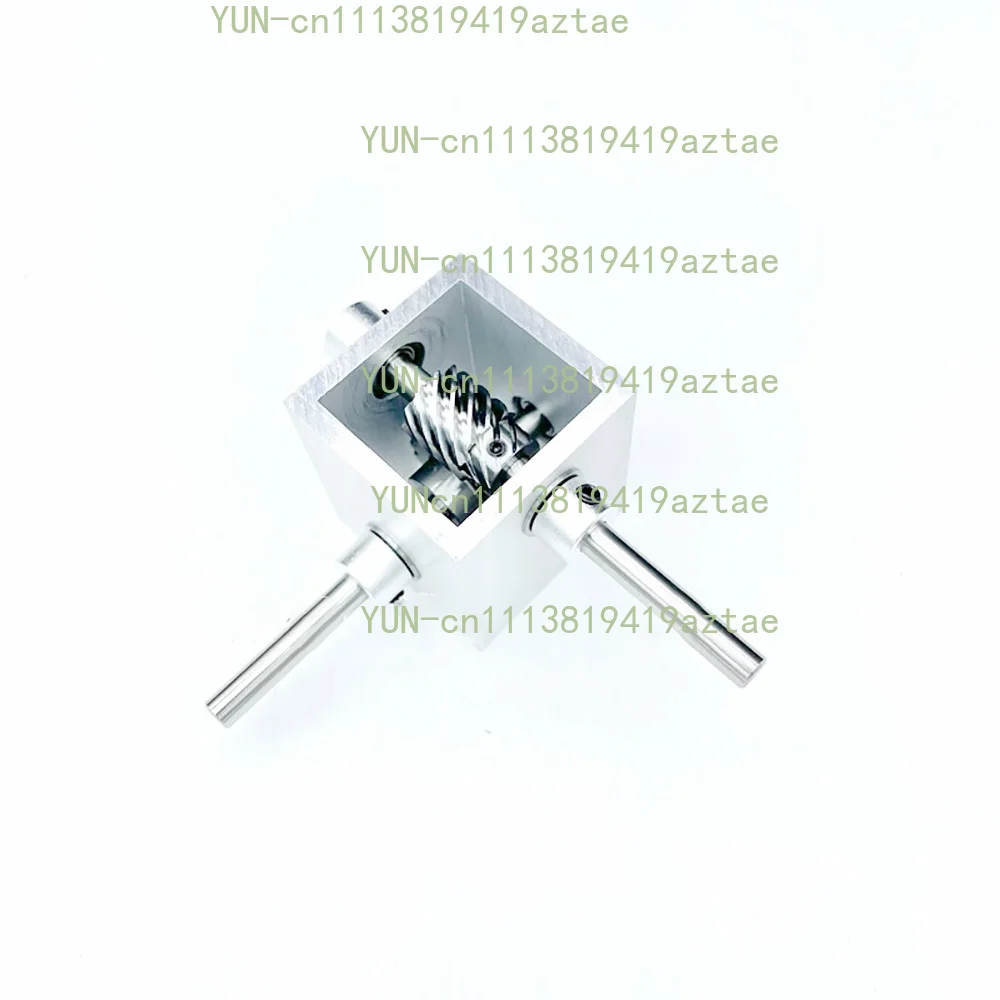 Micro Right Angle Gear Box 1:2 Turbine Worm Gear Transmission Gearbox 90-Degree Angle Reducer 6MM Output Shaft Corner Device