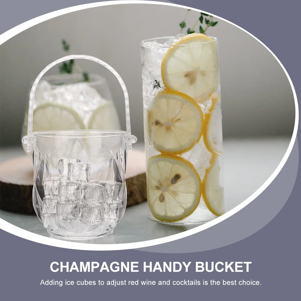 

1 set 1 Set Acrylic Bucket Thickened For Wine Cocktails Bars Hotels Ktv Beverage Chiller Kitchen Barware