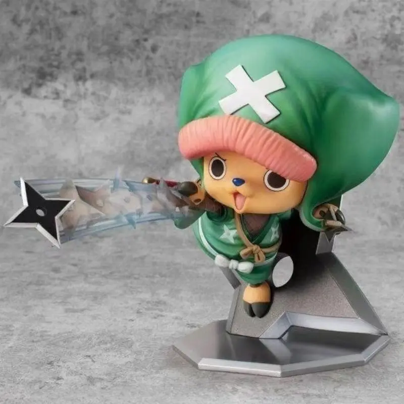 Bandai Banpresto One Piece Q-version Ninja Chopper POPkimono The Country of Harmony  in-vehicle Trendy Play Anime Figure Model