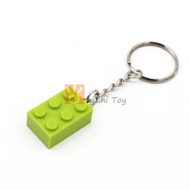 5-15Pcs Colorful 3002 Brick 2x3 Key Chain Building Block Toys Kids
