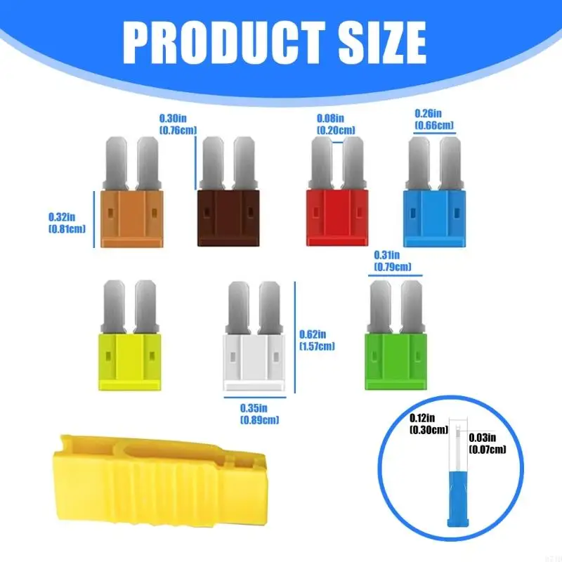 126Pcs Standard Car Assortment Replacment Automotive for Car Motorcycles Truck 5A/7.5A/10A/15A/20A/25A/30A 37JD