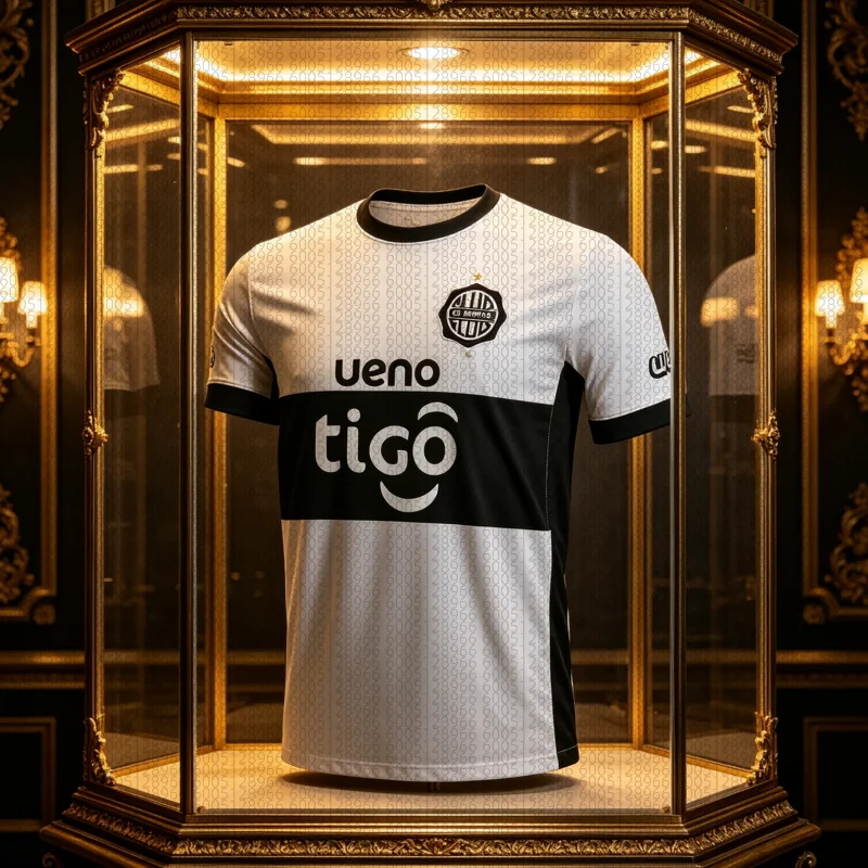Camisa de Futebol Masculina 2026 Club Olimpia (Local e Visitante) Esportiva Confortável Respirável de Secagem Rápida - Camiseta de Manga Curta para Pais e Filhos