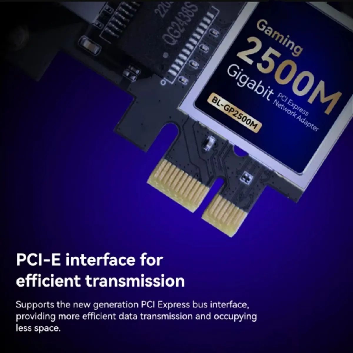 A85P 2.5G PCI-E to RJ45 Wired Network Card 2500Mbps 2.5Gbps Ethernet LAN Controller Adapter for Linux Computer Game