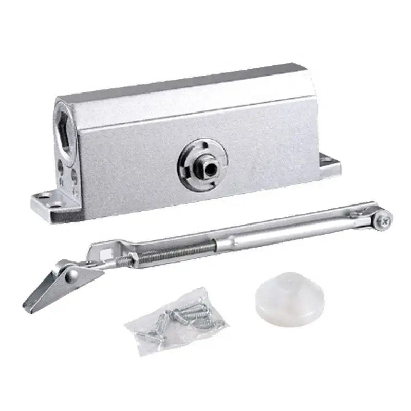 10-85kg Heavy Duty Adjustable Hydraulic Automatic Door Closer Home Positioning Wooden Door Cast Aluminum Door Closer