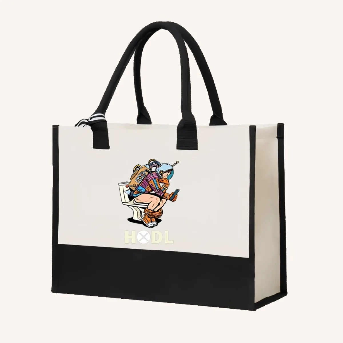 رائد الفضاء القراءة المرحاض الفكاهة ty الحرة ناقلات الصورة 2026 جديد وصول موضة العملي واسعة قابلة لإعادة الاستخدام حمل حقيبة نمط P #4