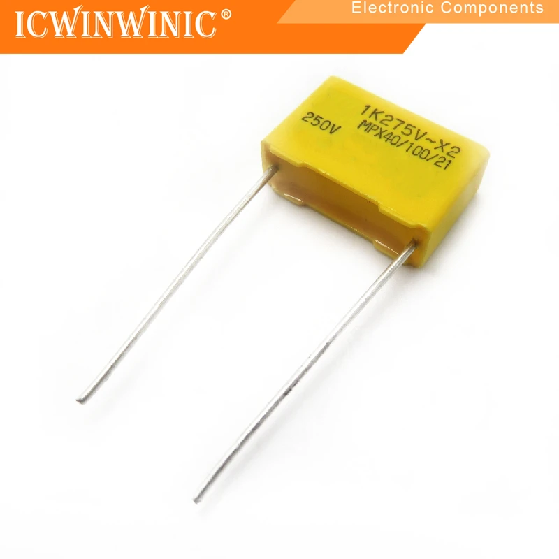 10 peças MPX40/100/21 Capacitor de segurança 0,1uf 275v Capacitor X de segurança 104 275v 0,1UF elétrico