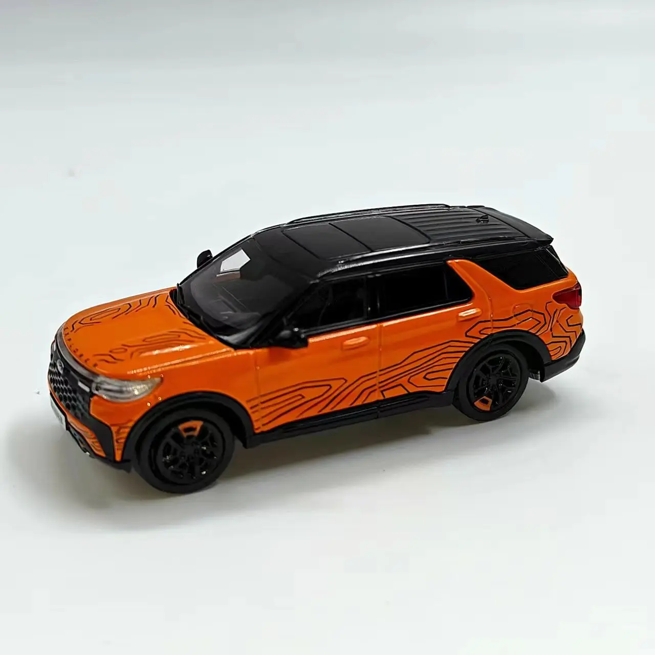 

Литой под давлением масштаб 1:64 Changan Ford Explorer внедорожный горный морской сплав модель автомобиля Коллекционная игрушка в подарок сувенир дисплей орнамент