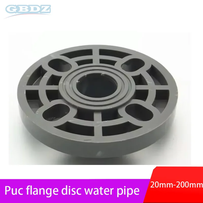 Grey PVC 20 25 32 40 50 63 75 110mm-200mm Flange Pipe Connector PVC Adapter Hardware Fittings Tube Parts Slip Socket Flanges