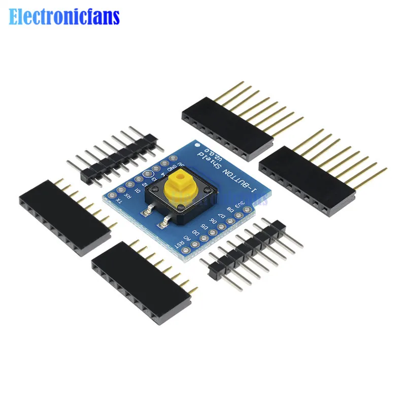 One Button Shield For WeMos D1 Mini Button Module With Pin Headers