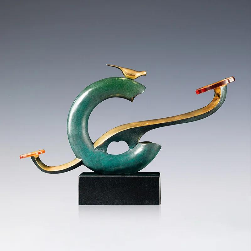

Ruyi Color Copper Ornament Creative Ruyi Metal Bronze