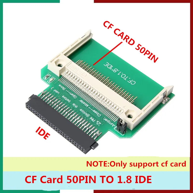 

Компактный конвертер для флеш-накопителей CF до 1,8 "IDE 50 Pin адаптер переходник для жесткого диска переходник адаптер для карт