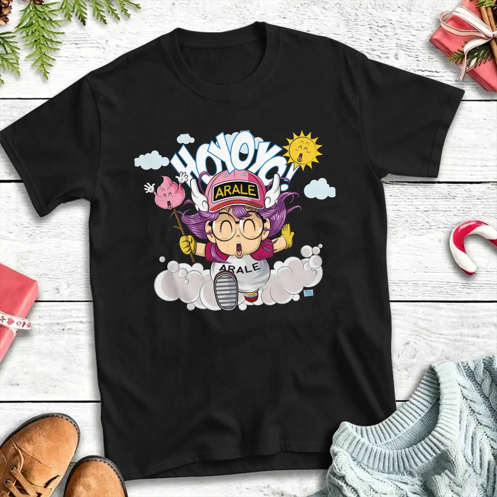 Novelty Dr. Slump T-Shirts Men Women Crew Neck 100% Cotton T Shirt Arale Hoyoyo Short Sleeve Tees Printed Tops