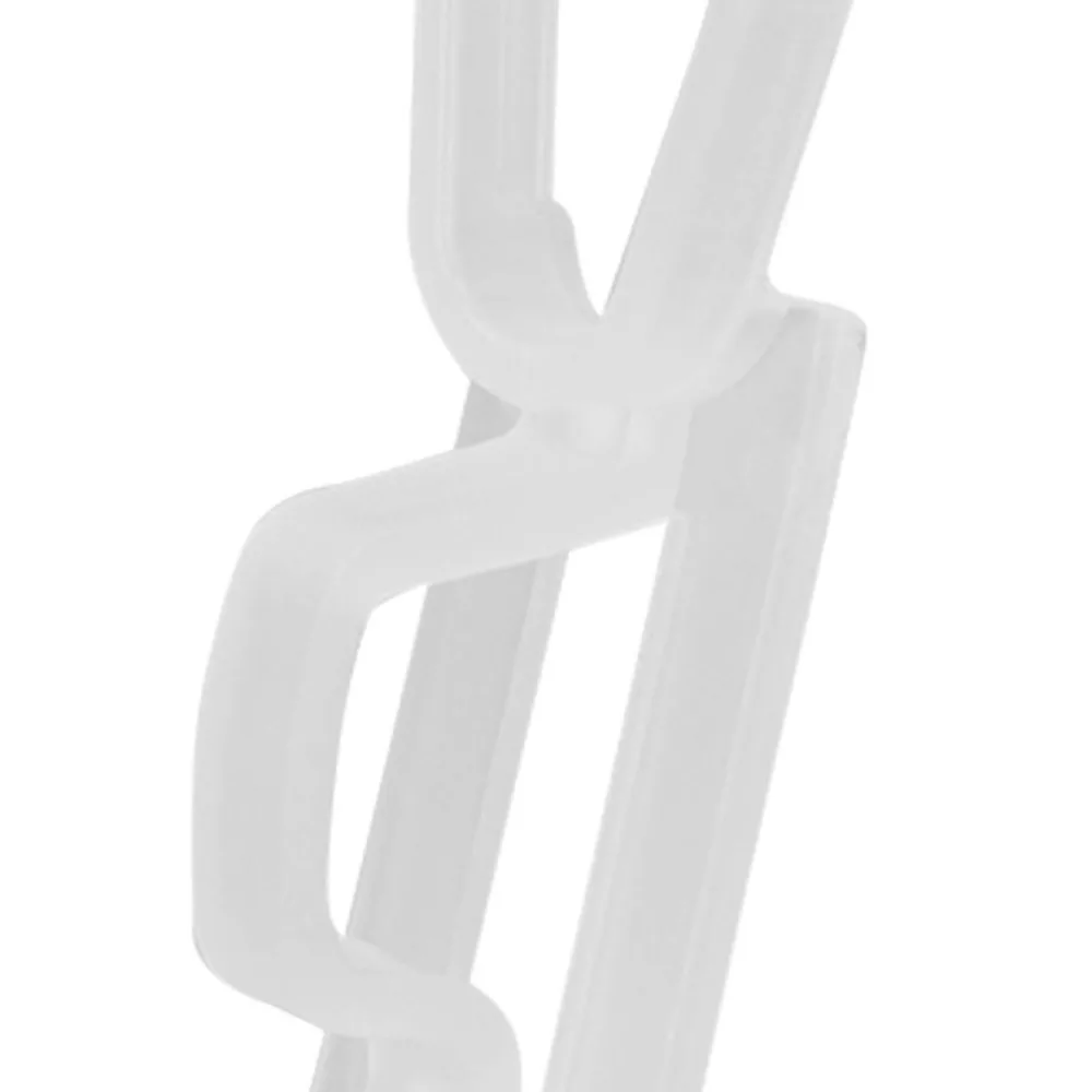 60Pcs White/Black Christmas Light Clips 1.8 x 2 x 8.5cm Plastic Roof Christmas Light Clips Anti Slip Design Easy Installation