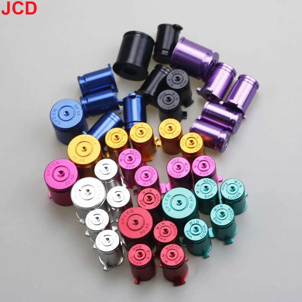 JCD 1set For Xbox 360 Controller Buttons Aluminium Alloy Metal Material 9mm ABXY Bullet Buttons Kit Replacement For Xbox 360