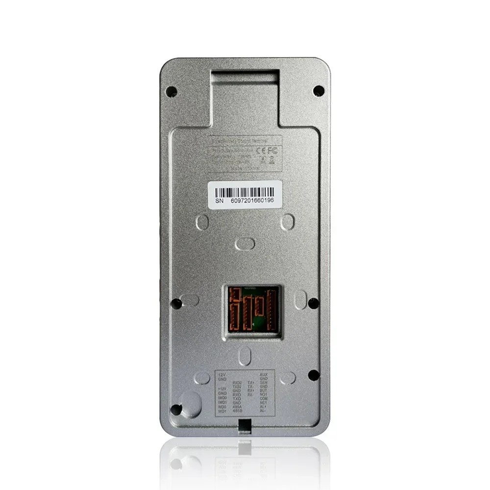 WEBSERVER cloud based 5 inch Touch screen Visible Light Biometric access control Face recognition system with fingerprint