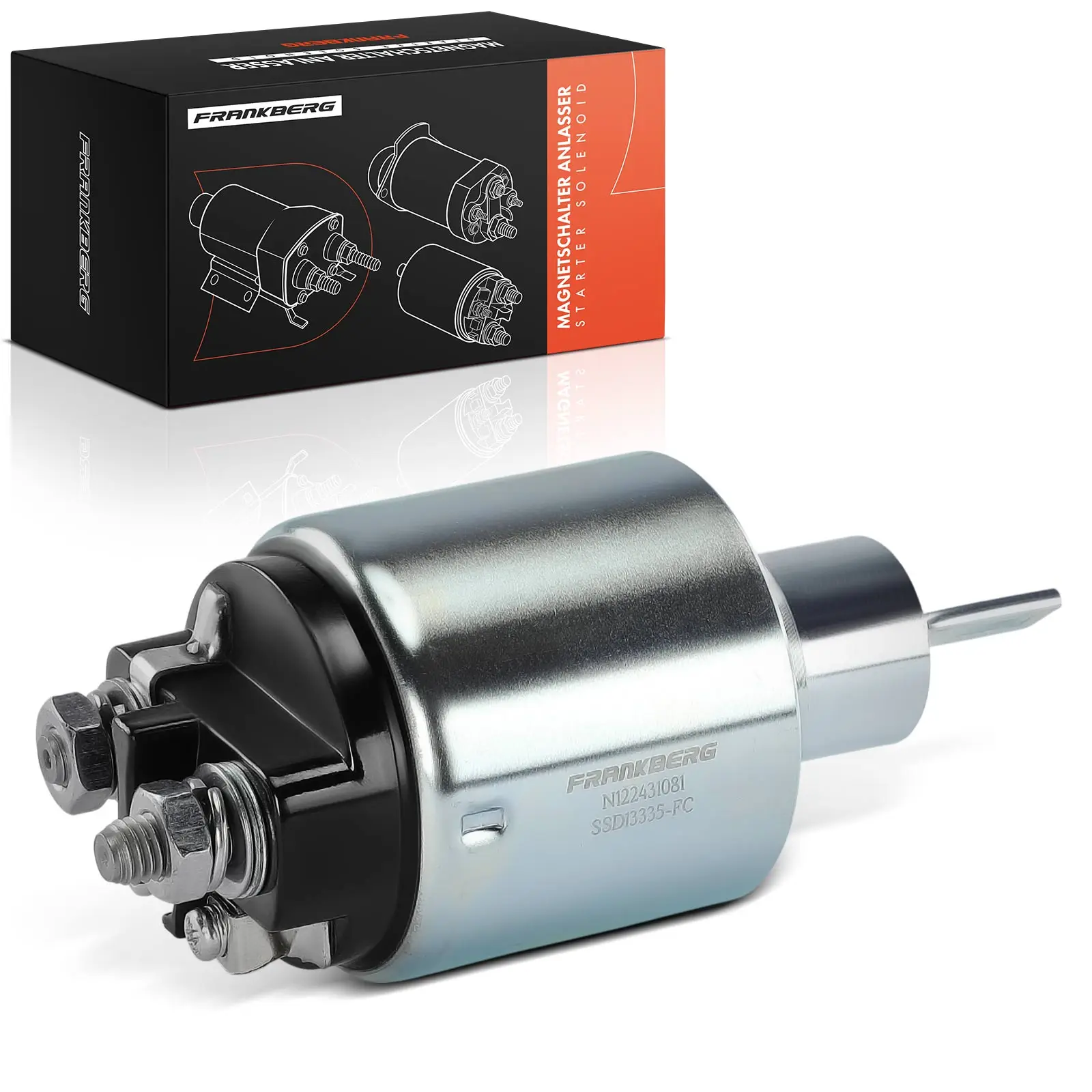 Frankberg 1x Magnetische schakelaar Starter voor Mercedes-Benz W201 W124 C124 Daewoo Korando 1.8L-2.5L 0001110016 0331303035 ZM874