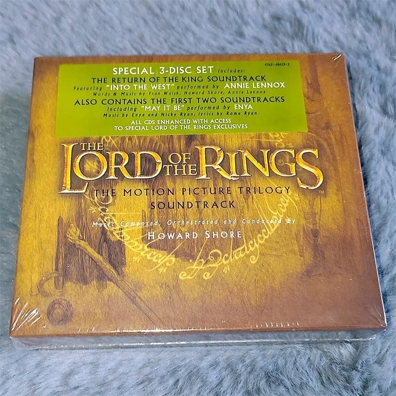 

The Lord of the Rings Music CD The Return of the King Album The Two Towers 3pcs Music Record Cosplay Walkman Car Soundtracks Box