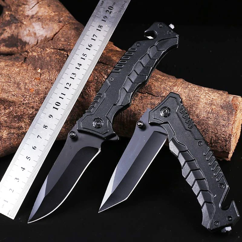 Convenient multifunctional folding knife EDC pocket knife fruit knife, suitable for outdoor survival camping and fishing