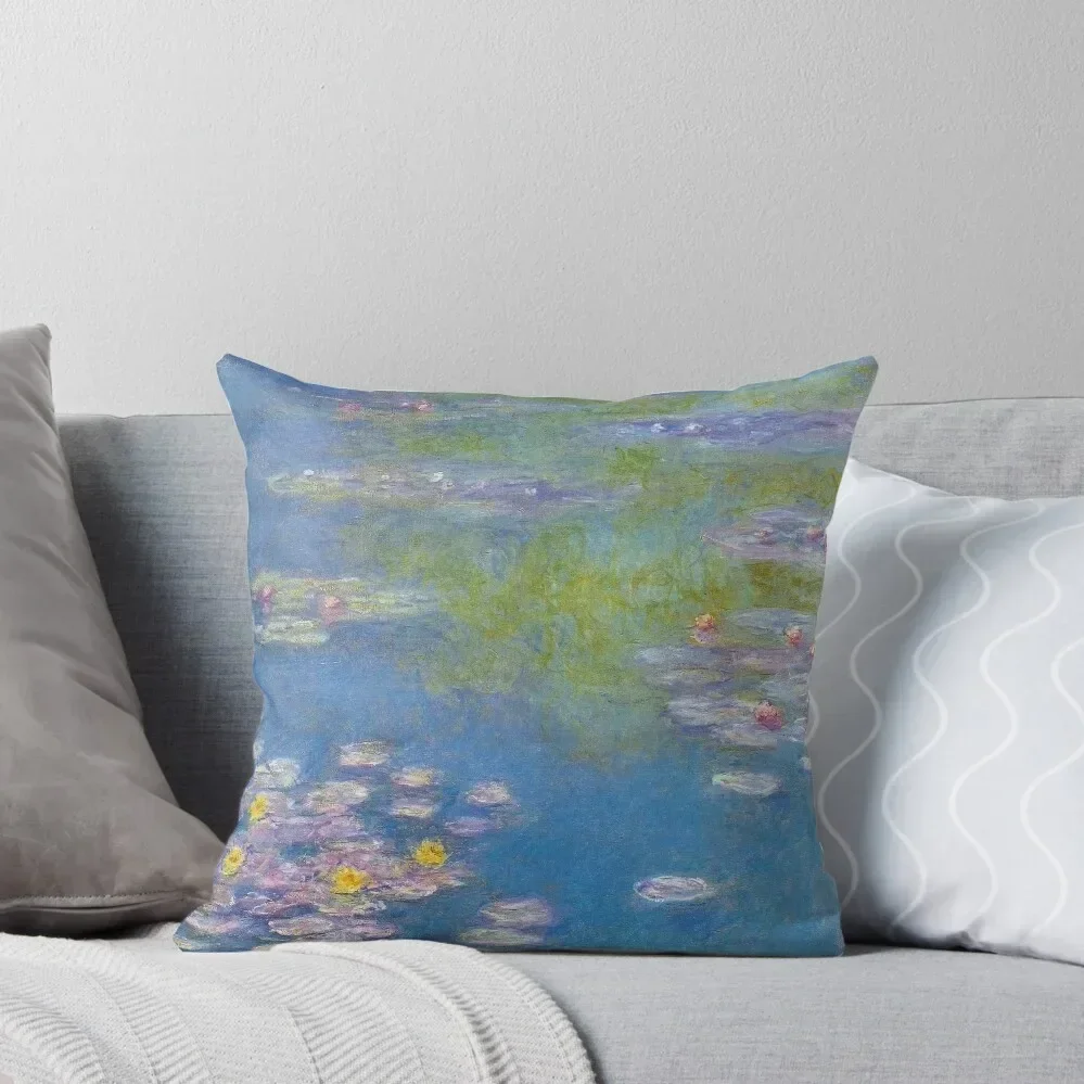 Claude Monet - Water Lilies (1908) Throw Pillow Rectangular Cushion Cover Sofas Covers pillow